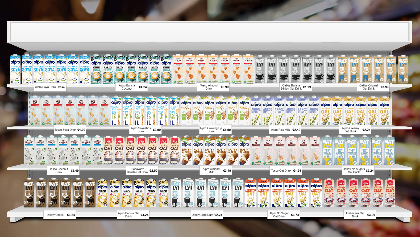 Danone ambient fixture conjoint